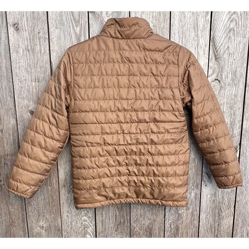 Columbia Youth Medium 10/12 Copper Puffer Jacket Coat Quilted Full Zip Lined NWT